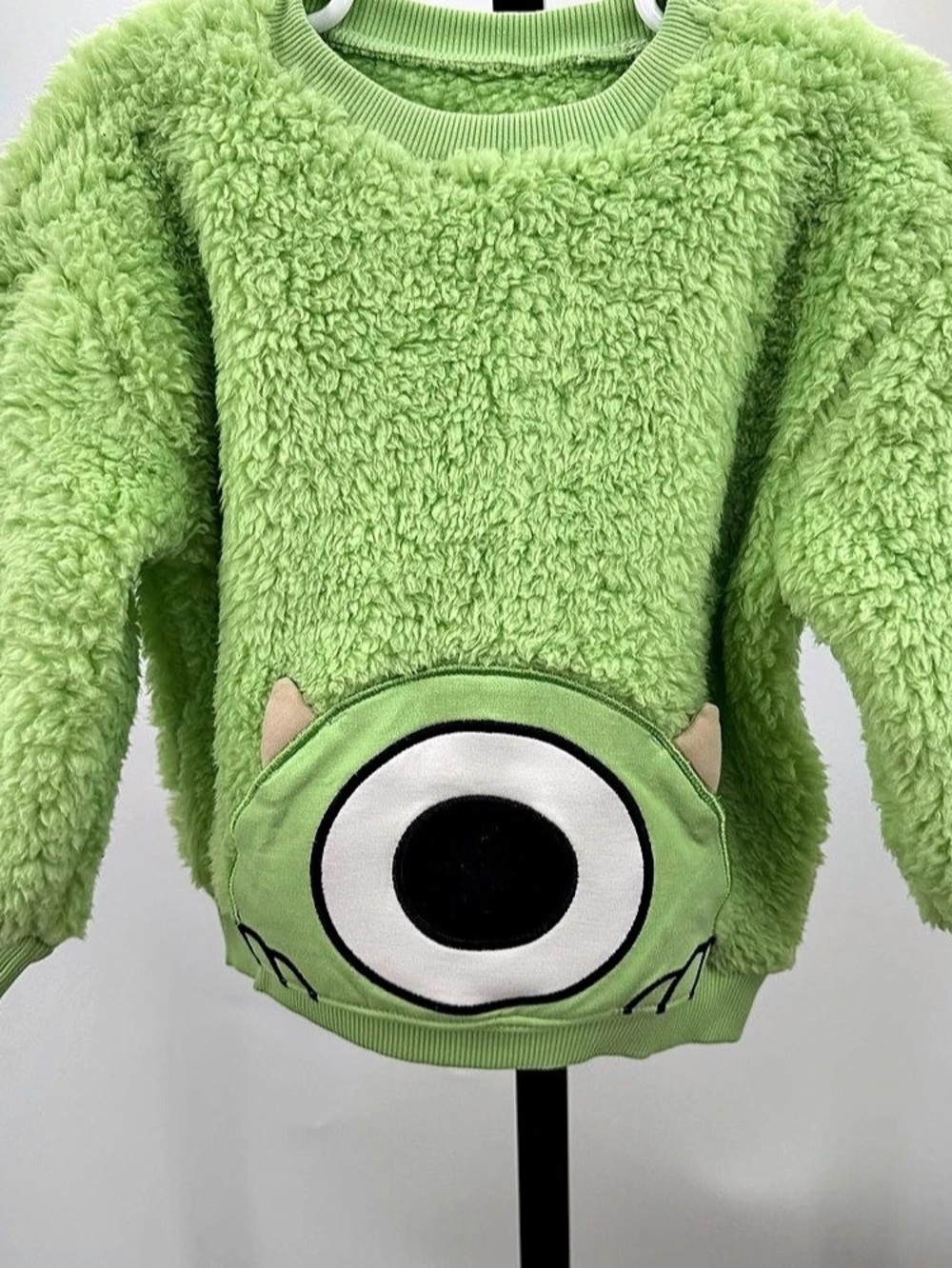 Disney Little Sleepies Play Collection Green Fleece Sweatshirt Size 2T NWOT
